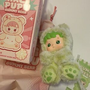 Hacipupu Gummy Bear Vinyl Plush Pendant - Green Apple